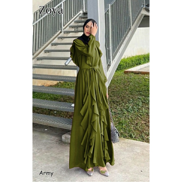 GAMIS KONDANGAN POLOS ZOYA GAMIS CASUAL