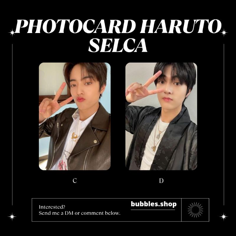 PHOTOCARD UNOFFICIAL HARUTO TREASURE SELCA