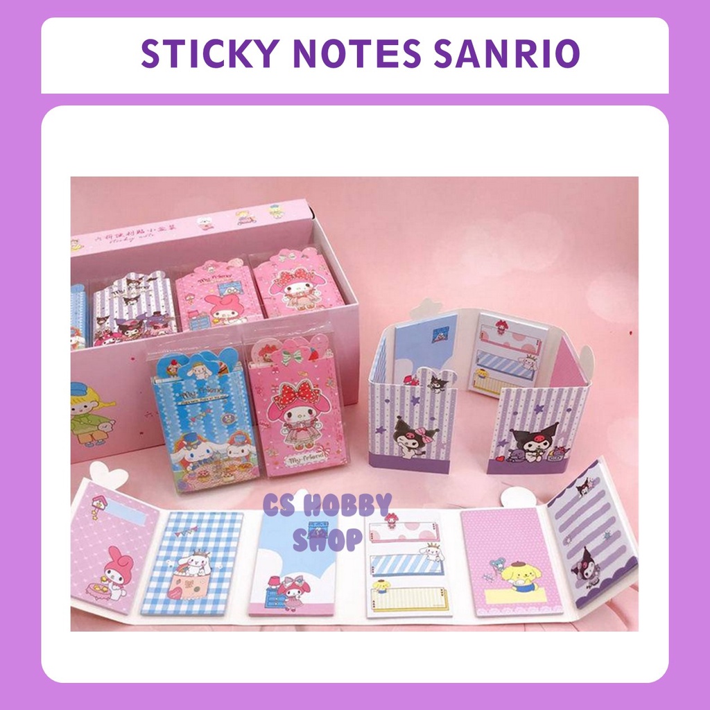 

Sticky Notes Sanrio Cinnamoroll My Melody Kuromi