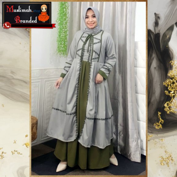 DEURA Gamis Deura D272 / Gamis Deura Terbaru / Gamis Remaja Kekinian / Gamis Wanita MUSLIMAH BRANDED