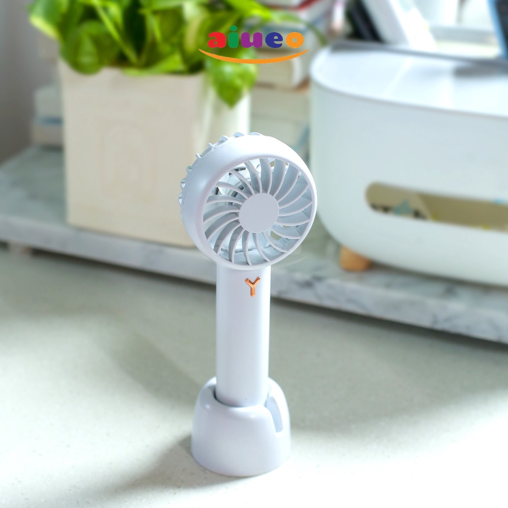 Kipas Angin Mini Portable Konser Travel Genggam Lipat Mini Fan Dengan Dudukan