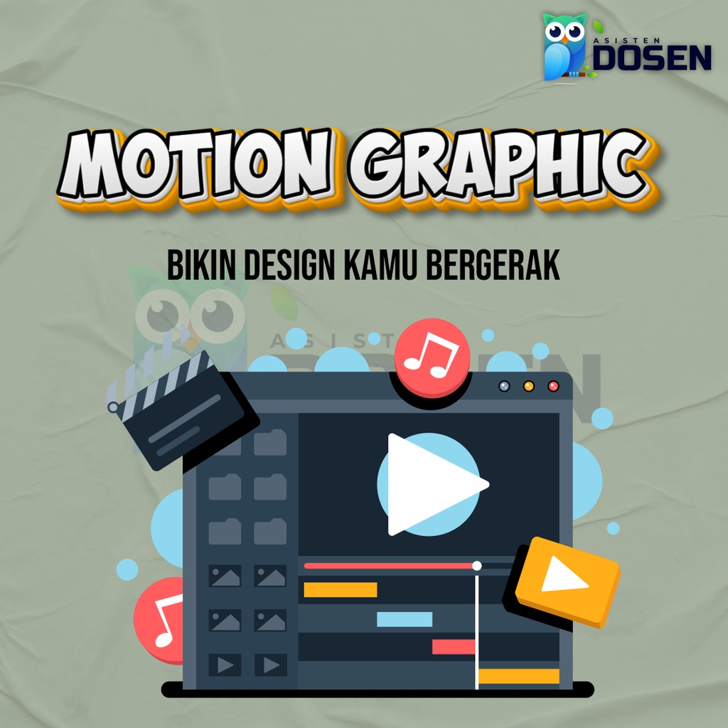 Motion Graphics | Grafis Gerak | Infografis | Logo | Tipografi | Animasi loop | User interface anima