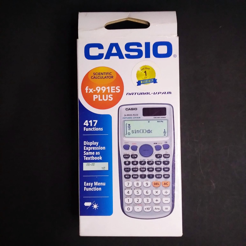 

CASIO SCIENTIFIC CALCULATOR FX-991ES PLUS NATURAL V.P.A.M