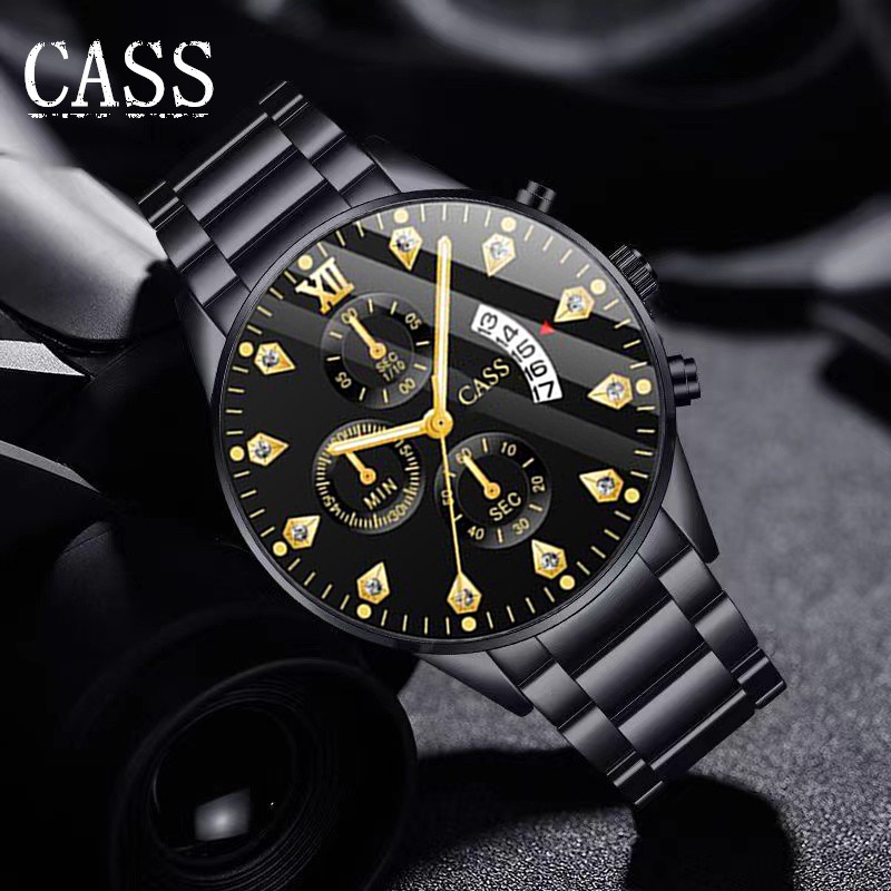 limited jam tangan pria anti air cass hitam teknologi jam tangan multifungsi tahan air jam tangan