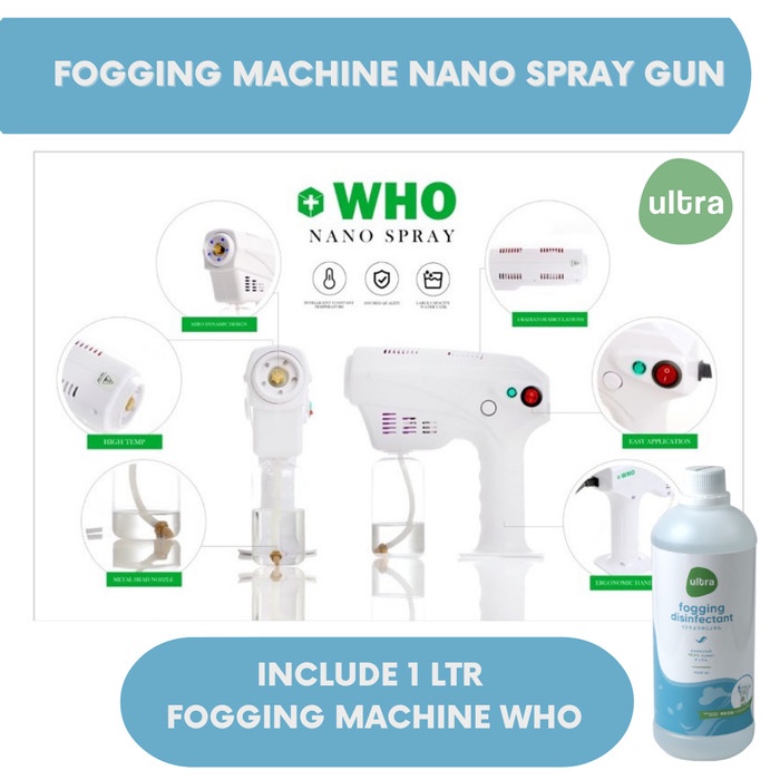 Mesin Fogging Disinfektan WHO Nano Spray Gun - Hot Fogging ORI