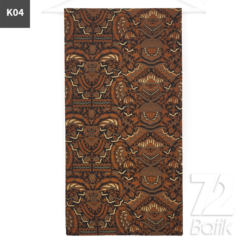 KAIN BATIK PREMIUM Bahan Katun Motif Rumah Sayap Warna Coklat Hitam 723077 Cap 72IL Jarik Jarit Samping Kebat Panjang Batik Katun Modern Premium Bahan Seragam Batik Pernikahan Kantor Keluarga Murah Kamen Jadi Batik Bali Lembaran