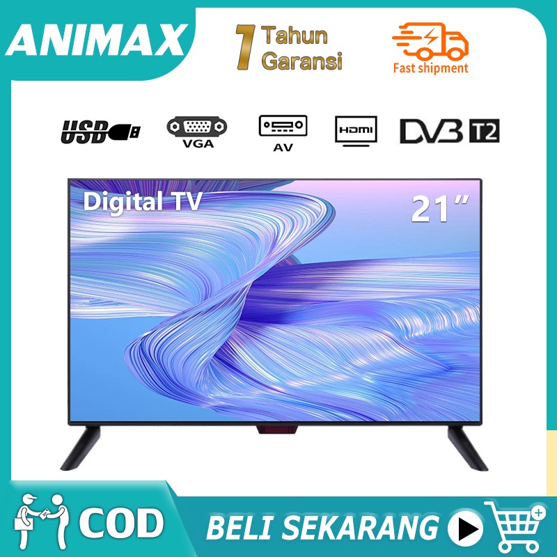 ANIMAX TV LED 21 inch TV Digital HD Televisi Murah Monitor LED (A21A)