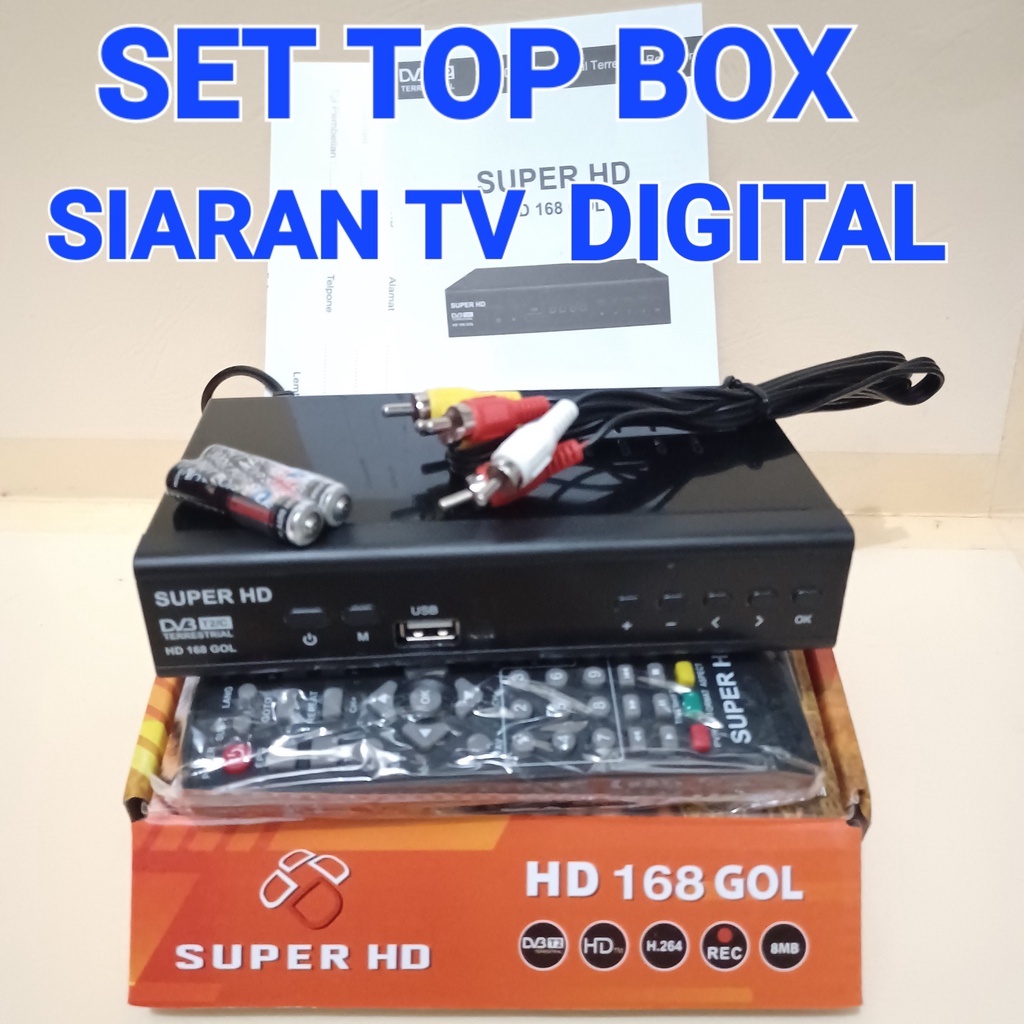 SET TOP BOX SUPER HD HARIMAU HD 168 GOL