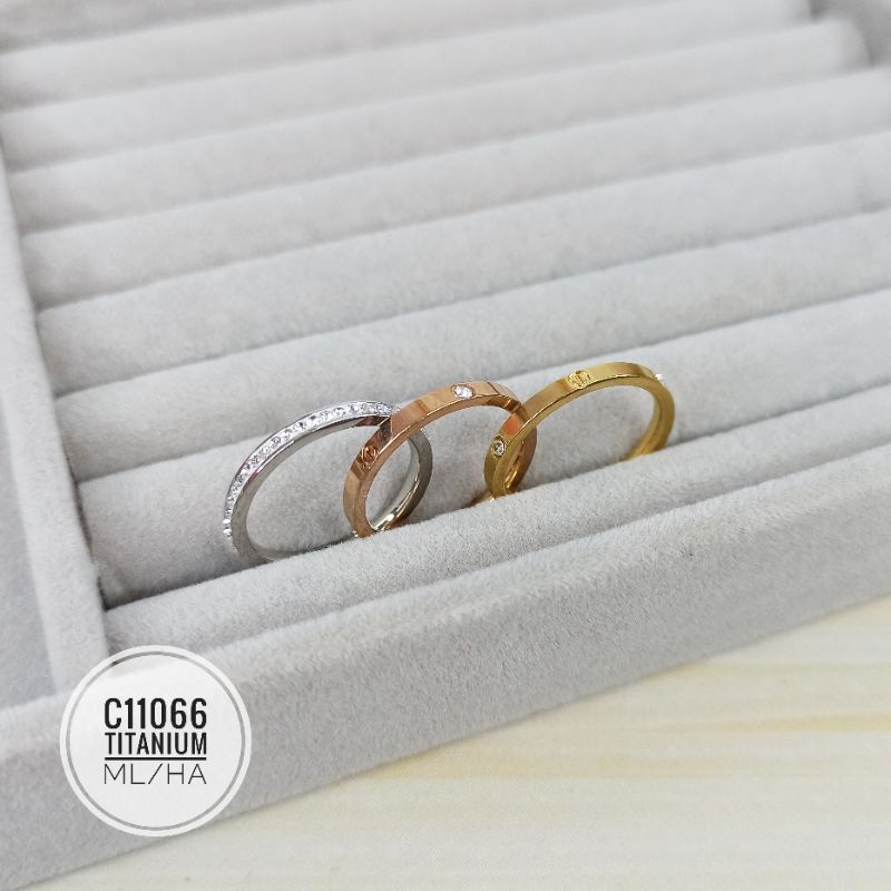 Cincin Titanium Set Isi 3 Mixcolor C11066