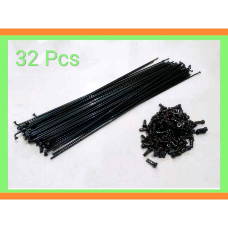 Ruji Jari Jari Sepeda Uk. 27.5 @32 pcs+nipple Spoke Sepeda