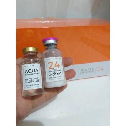 Dijual--WHITE OPTIME 24 GLUTATHIONE 2400mg ECER