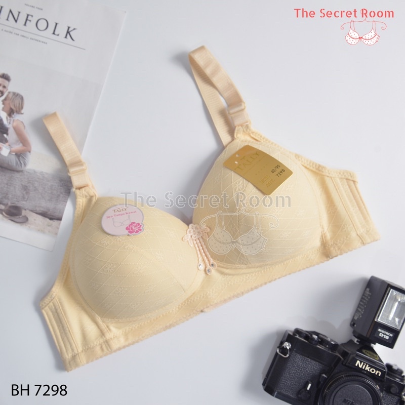 TALLY BRA BH 7298 | CUP C | SIZE 38 - 44| BUSA TIPIS | TANPA KAWAT | BAHAN KATUN | KAIT 3