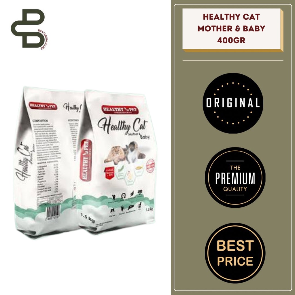 HEALTHY PET HEALTHY CAT MOTHER &amp; BABY CAT FOOD 400GR FRESHPACK // MAKANAN KUCING