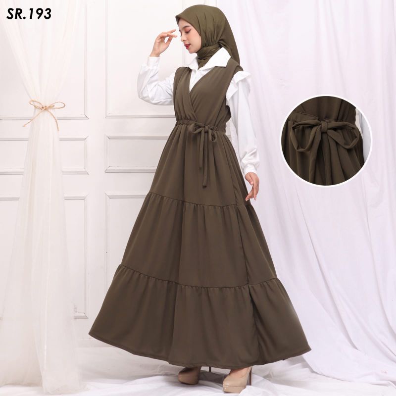 GROSIR (  65 rb x  6 pcs  ) GAMIS OVERALL 2 PCS VOXY PREMIUM