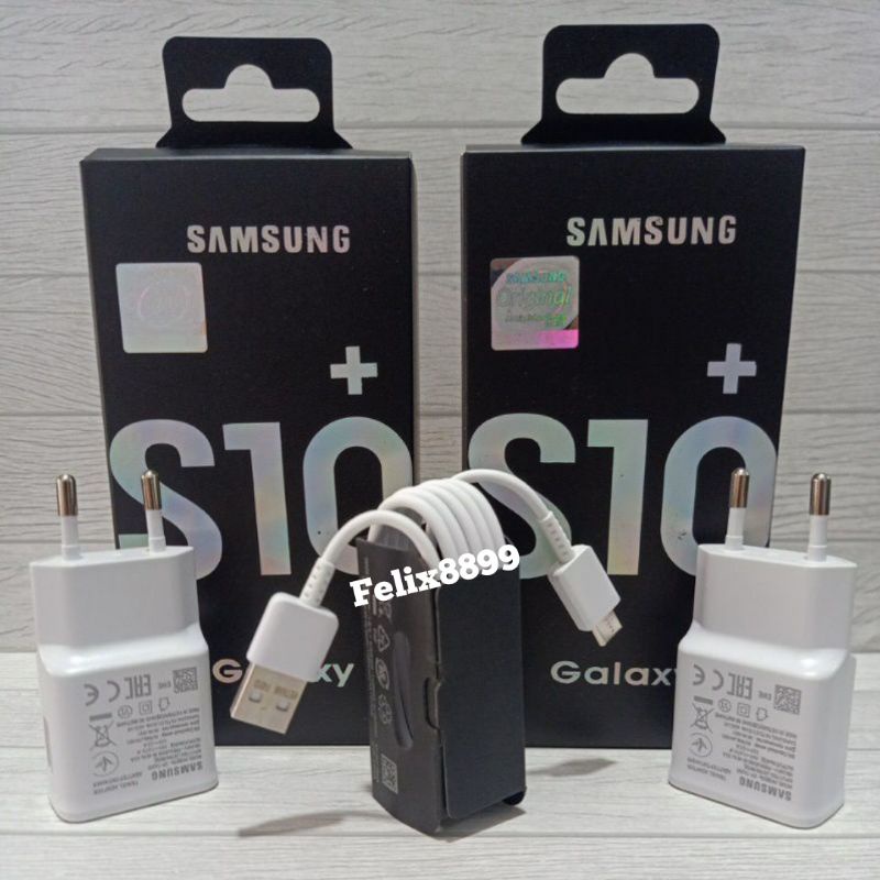 Charger Samsung S10 S10+ S10 Plus S10Plus Original 100% 15W Type C Fast Charging