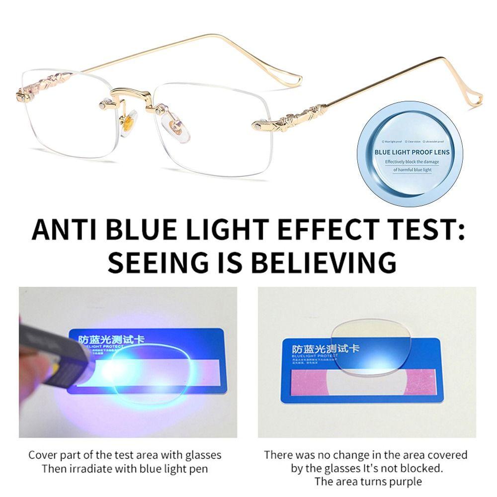 Populer Kacamata Baca Frame Kantor Klasik Sederhana Anti-Cahaya Biru