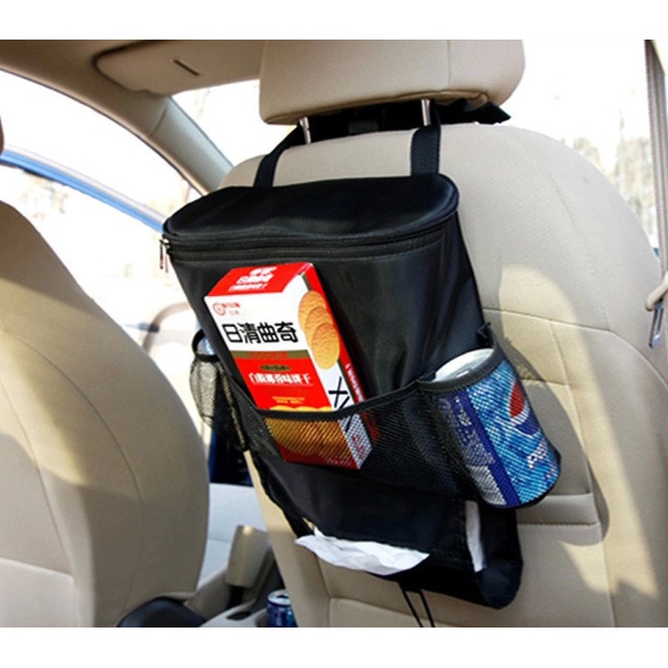 KAWOSEN Tas Pendingin Kursi Mobil Back Seat Storage Bag Oxford 9L - Black - OMRS64BK