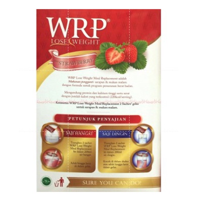 Wrp Lose Weight Meal 300gr Rasa Stoberi Replacement Susu WRP Rasa Stawberry Minuman Susu Diet Rasa Srawberi We Er Pe