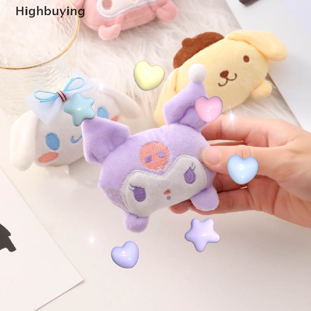 Hbid Lucu Sanrio Kartun Boneka Mainan Bros Mewah Bentuk Lucu Lembut Lencana Aksesoris Dekorasi Rumah Kartun Tas Pin Ransel Liontin Dekorasi Hadiah Glory