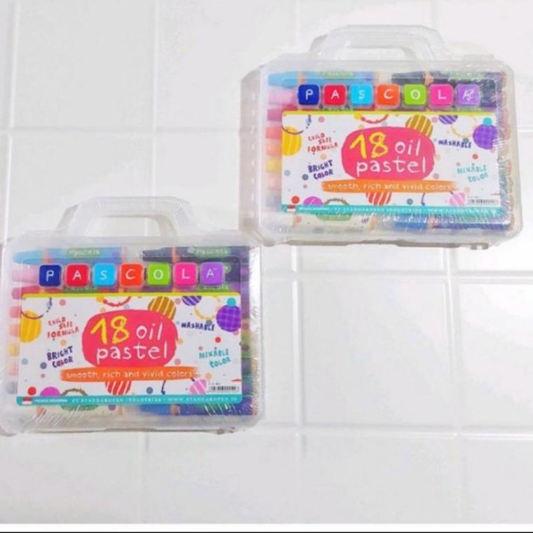 

(X-S7S-♫♪) Crayon Oil Pastel Pascola 18 warna ( 1 set ) bisa cod