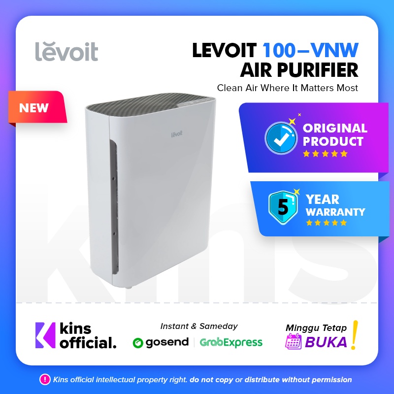 Levoit Vital 100 Air Purifier HEPA Filter H13 99.9% Pembersih Udara