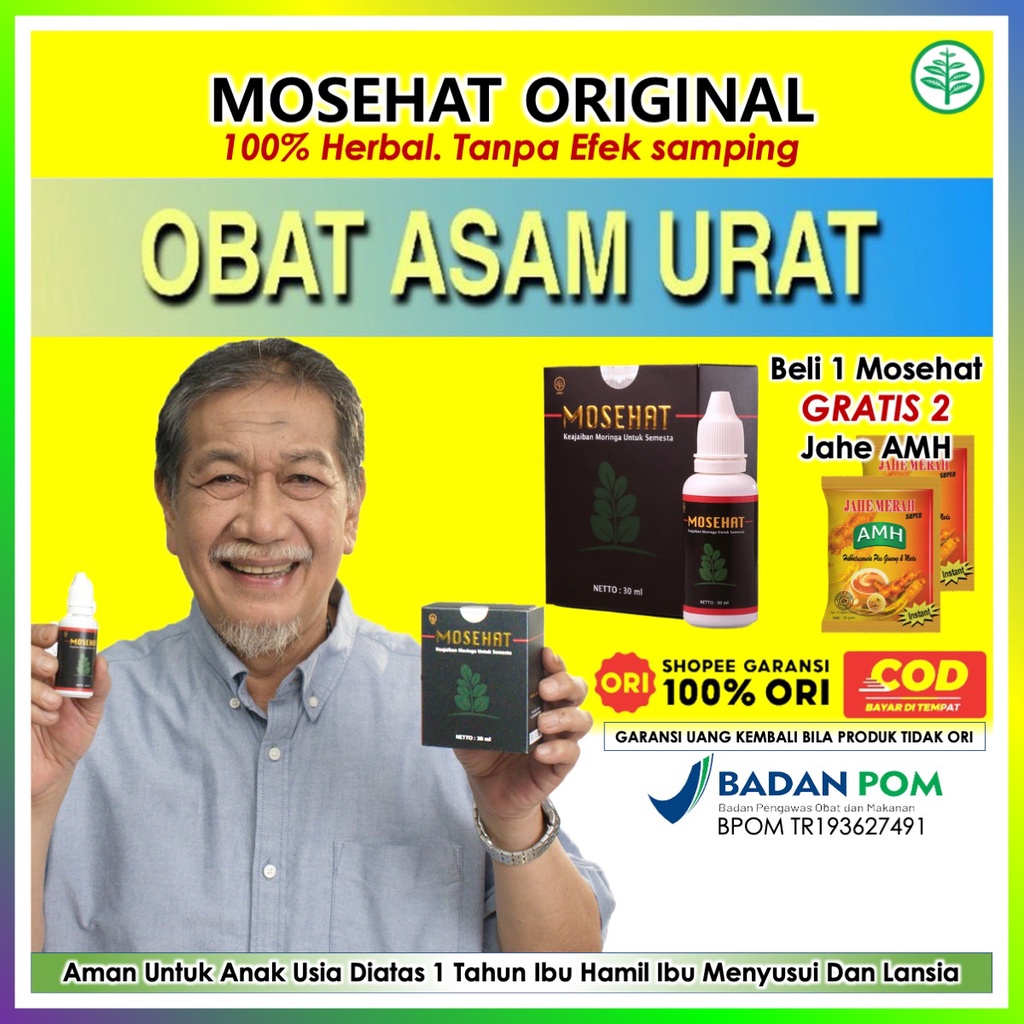 Obat Asam Urat Obat Kolesterol Obat Nyeri Sendi Original Mosehat BPOM