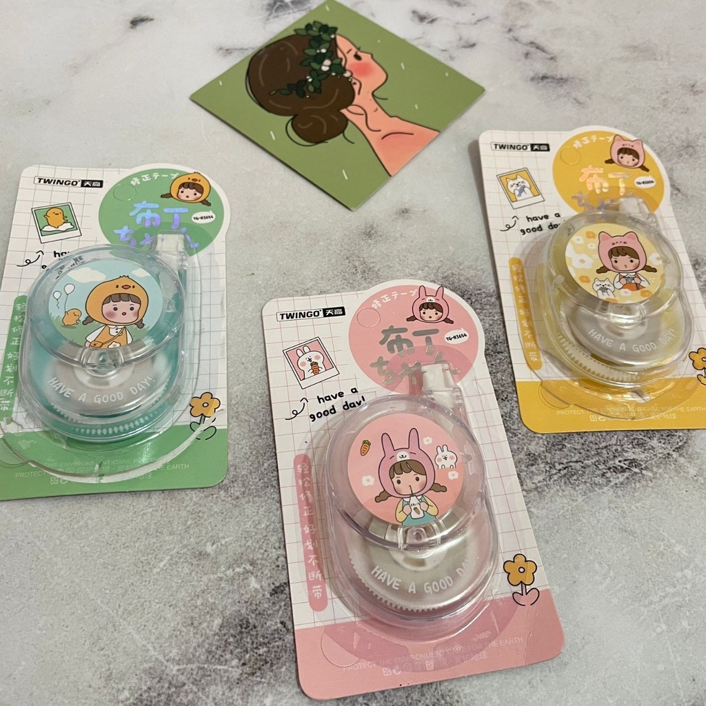 

TIP EX LUCU TWINGO MOTIF LITTLE GIRL READY 3 WARNA BISA COD TERMURAH CORRECTION TAPE CEWE IMUT STATIONARY UNIK SPESIAL KUALITAS PREMIUM HARGA TERJANGKAU BISA COD DAN GROSIR