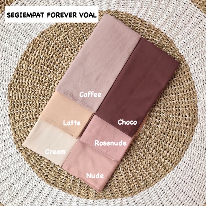 SEGIEMPAT PARIS PREMIUM AZARA / FOREVER VOAL WARNA JAHIT TEPI / BASIC VOAL MURAH