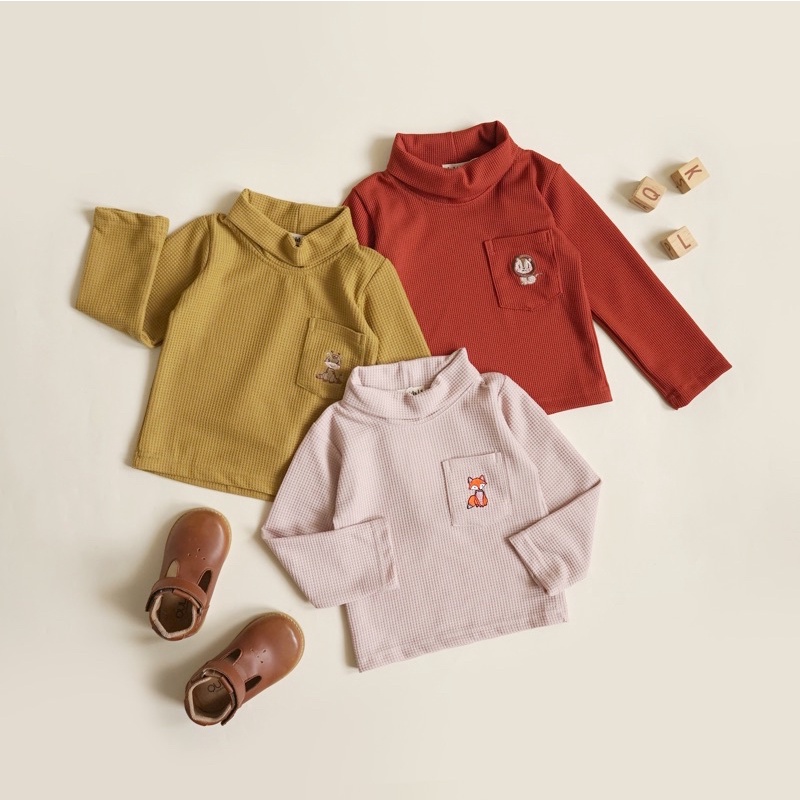 Boomie Turtleneck Top Atasan Anak 1-5thn (ATASAN SAJA TANPA CELANA)