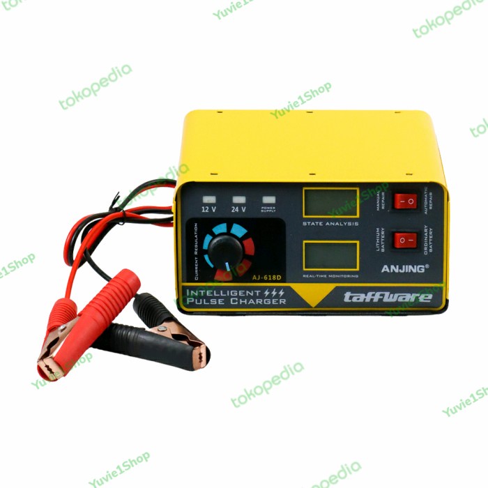 CHARGER AKI ACCU BATERAI LEAD ACID 12/24V OTOMATIS CAS AKI MOBIL TRUK