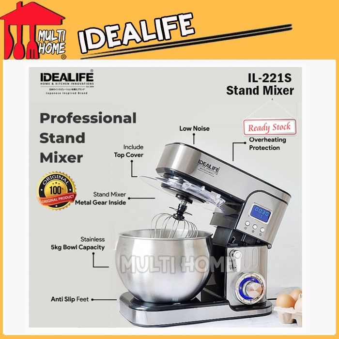 Idealife Professional Stand Mixer Multi Speed IL-221S