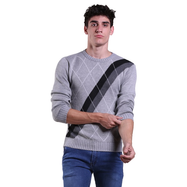 Sweater Harajuku Pria Rajut Maroon – SWE 1020