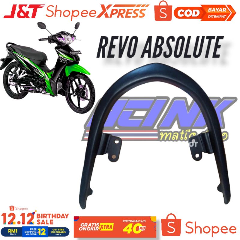 Behel revo absolute 110 begel revo absolute planger pegangan jok belakang honda revo absolute