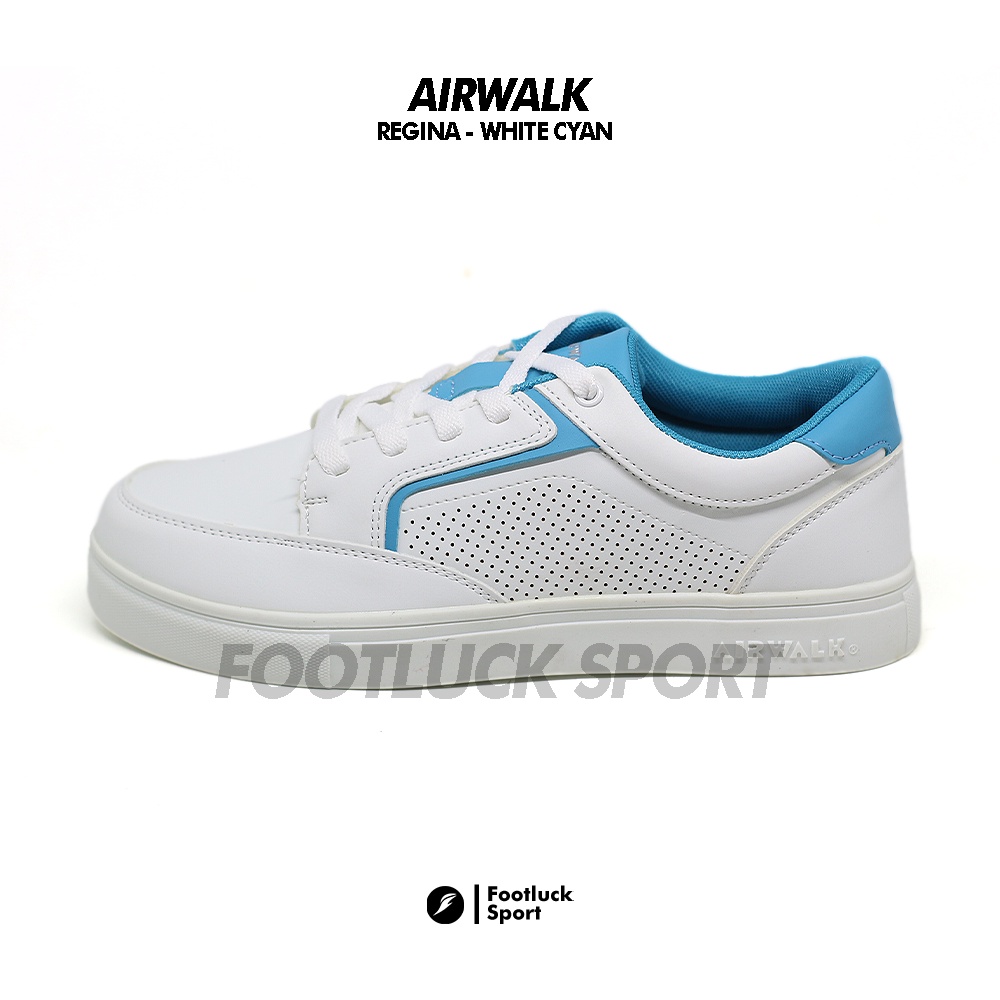 SEPATU SNEAKERS  AIRWALK REGINA WHITE BLUE ORIGINAL BNIB