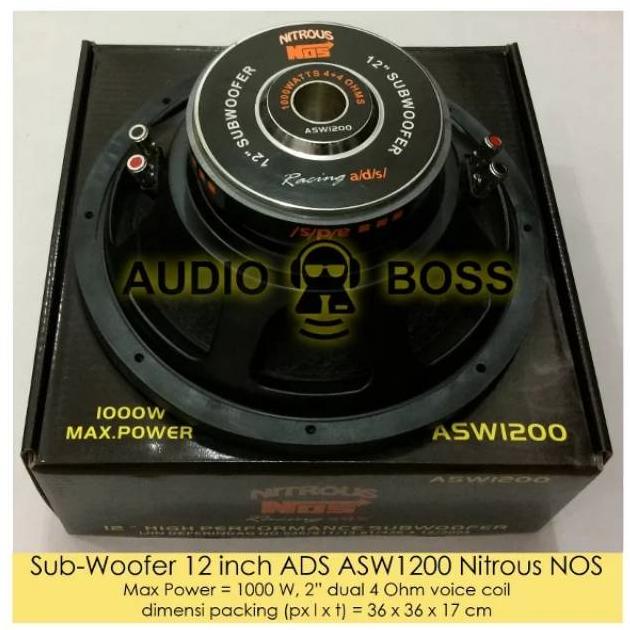 SALESpeaker Subwoofer 12 inch ADS ASW1200 NITROUS NOS 12inch ADS nitrous nos ASW 1200 12"|RA4