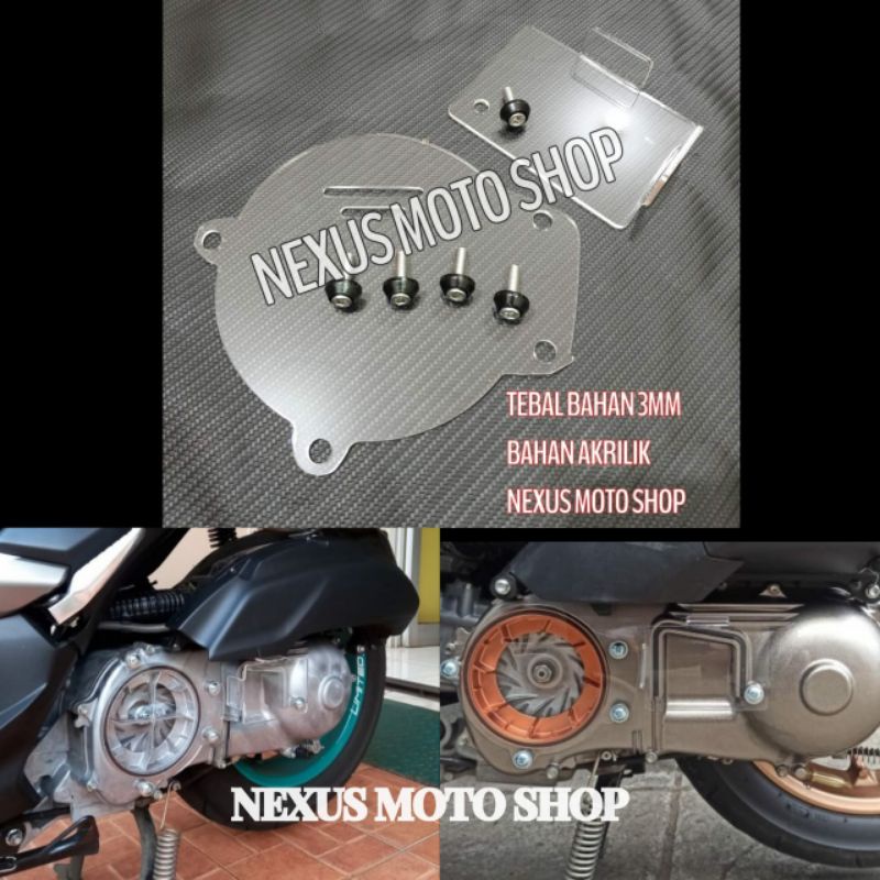 tutup cvt aerox cover cvt akrilik aerox 155 tutup cvt mika aerox nvx