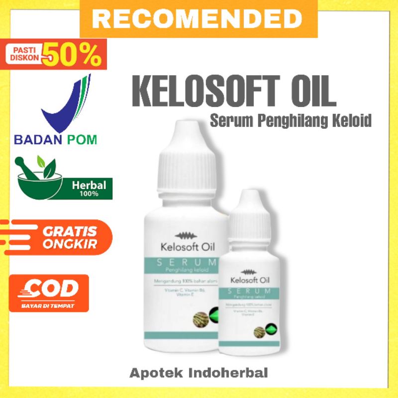 Kelosoft Oil Asli Original Serum Penghilang Keloid Bpom