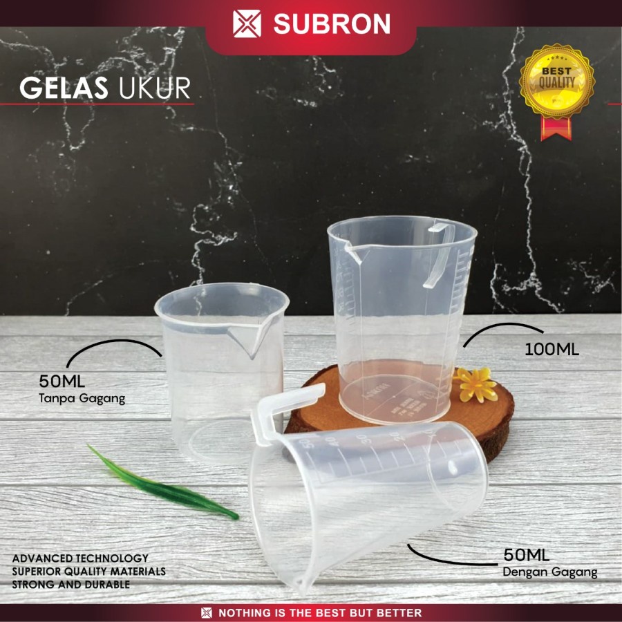 Gelas Ukur Plastik Gelas Takar Food Grad - SUBRON