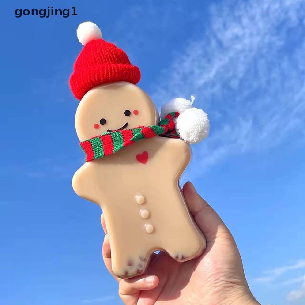 Ggg Kreatif Gingerbread Man Xmas Tree Lucu Bentuk Beruang Gelas Minuman Plastik Dekorasi Natal Christma Hadiah Mainan Anak ID