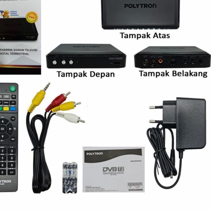 Murah Meriah tv digital set top box Polytron pdv 600T2 610T2 dvb t2 stb dvbt2 tv tabung tv led