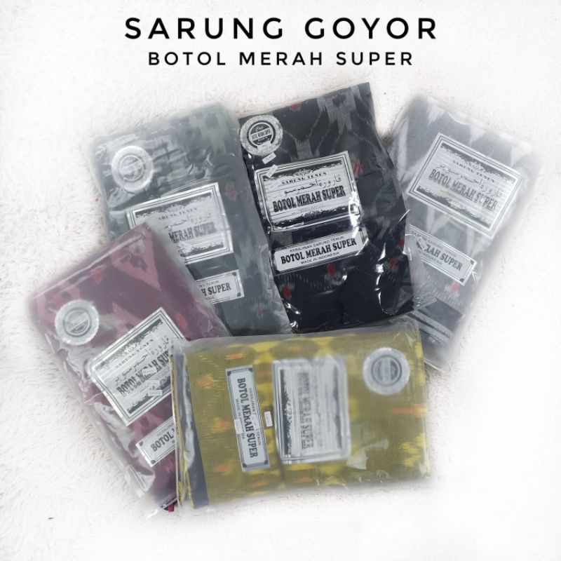 Sarung Goyor Botol Merah Super Ecer Grosir  SN