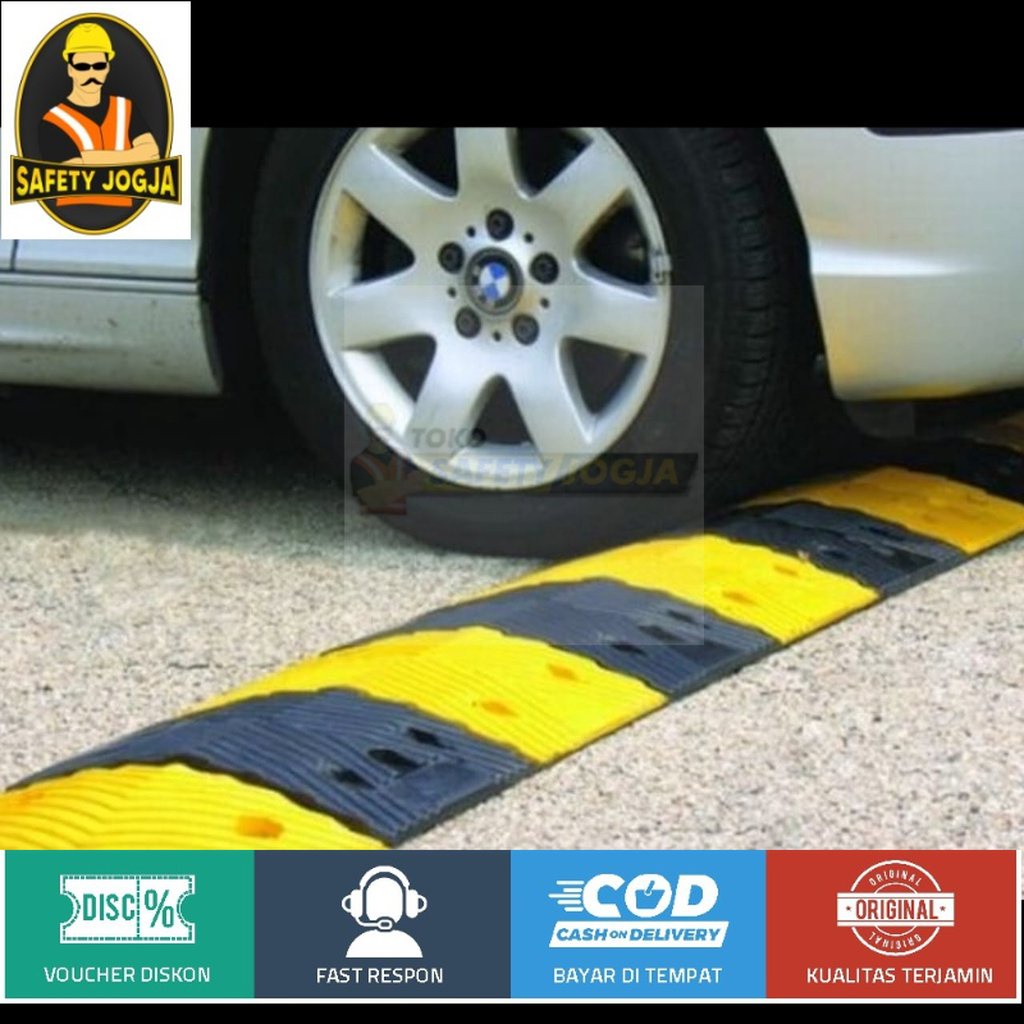 Speed Bump Rubber Polisi Tidur Karet 1 Meter TINGGI ketebalan 7CM