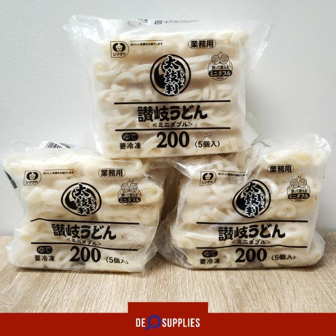 

Shimadaya Udon Frozen 1kg / 5pcs - Taikoban Sanuki Mi Mie Basah Jepang