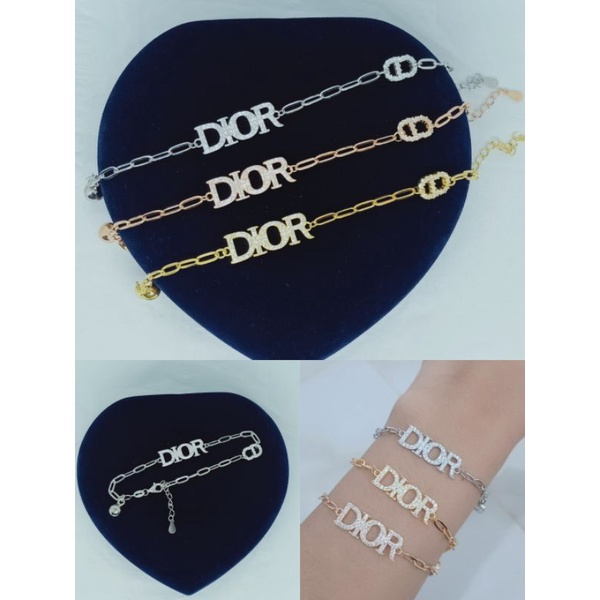 gelang tangan rantai paperclip di*r mp+1bel/perak asli silver 925 lapis emas/perhiasan fashion wanita terbaru