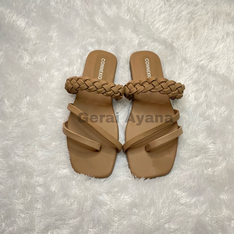 Sandal Wanita Connexion - Sandal Wanita Kepang Slop Tali Sandal Nevada