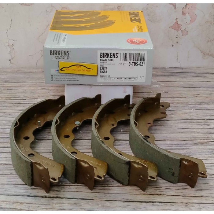 BRAKE SHOE KAMPAS REM BELAKANG CALYA SIGRA 2016-ON BIRKENS TBS-021