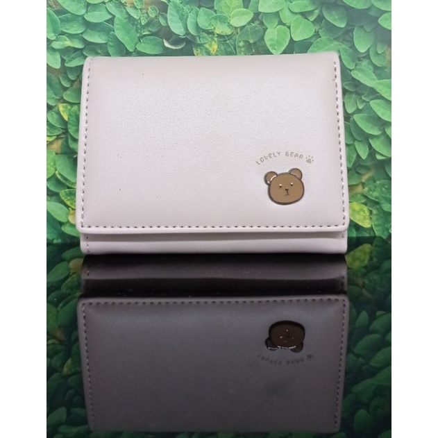 Dompet Miniso Wanita Dompet Lipat 3 Lovely Bear