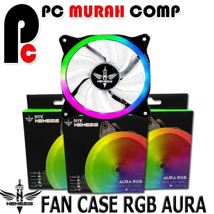 Fan Casing Gaming 12cm NYK AURA - RGB