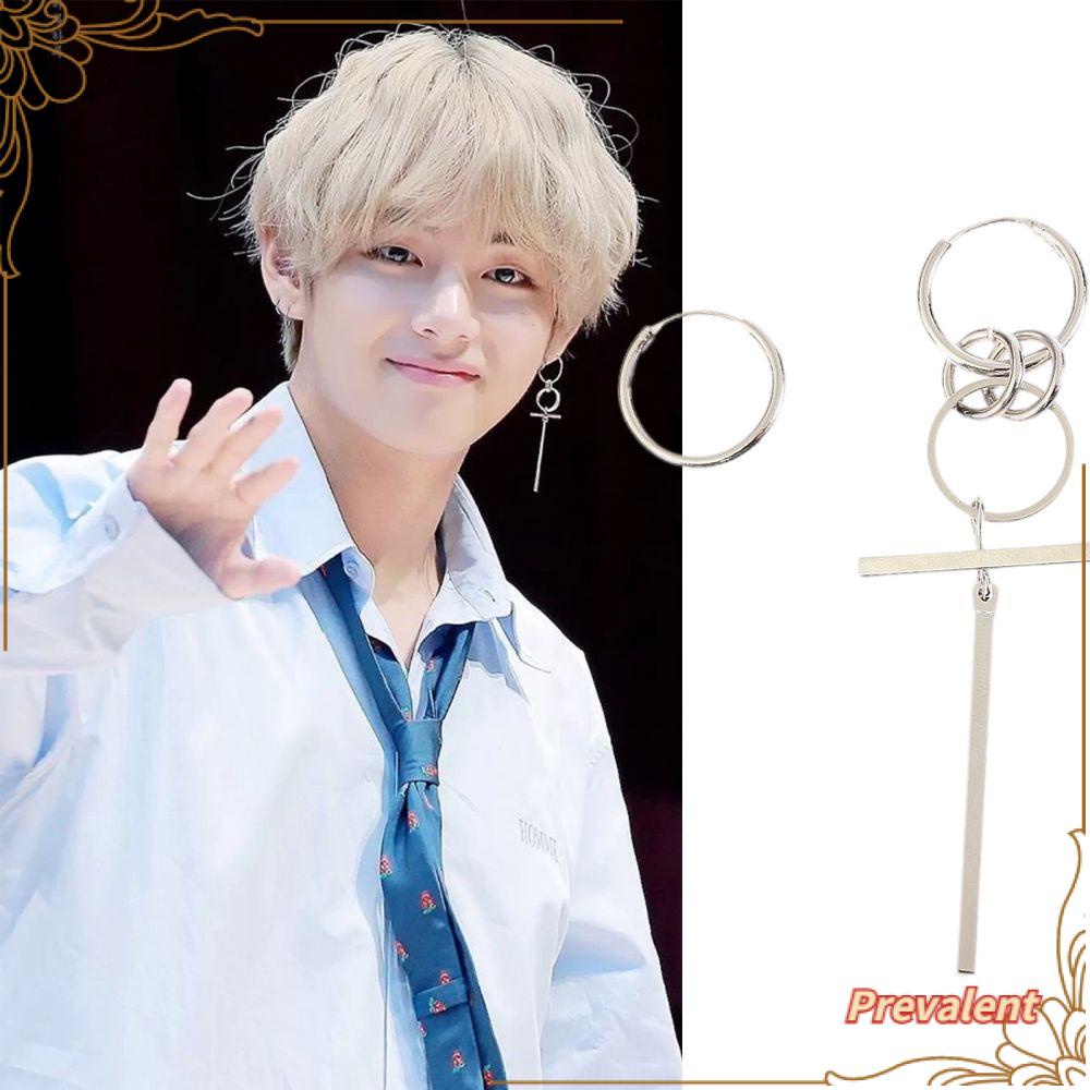 Preva Bangtan Boys Anting Alloy Wanita Pria Korea Fashion Stud