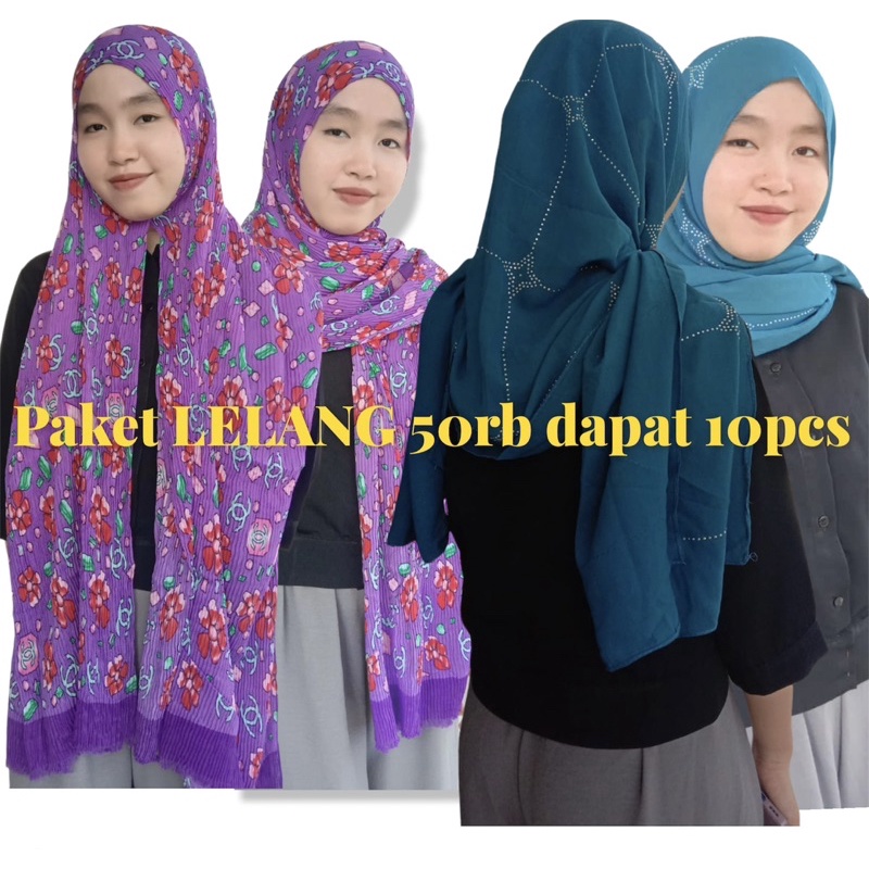 50rb dapat 10 PAKET USAHA JILBAB LELANG